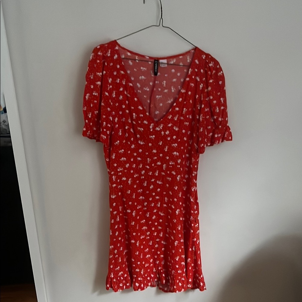 H&M Red Floral Women's Dress